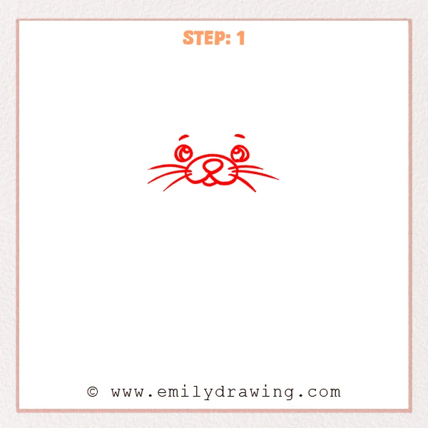 how to draw a sea otter - Step 1